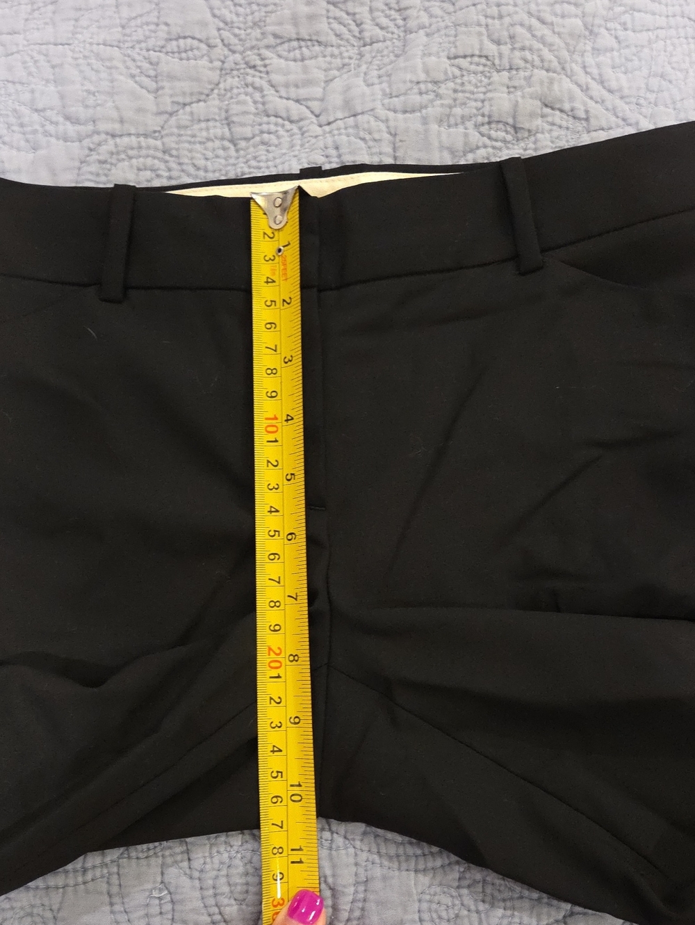 Theory Max C Tailor Dress Pants Black Wool Flare Trousers Size 4📝 - Picture 9 of 13